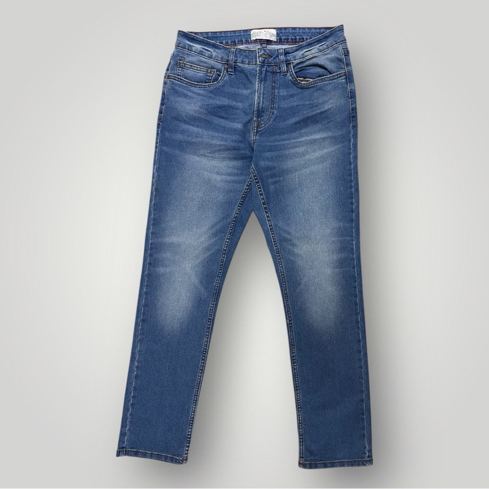 JACHS NY Jeans Men’s 32x30 Light Wash Straight Stretch Denim